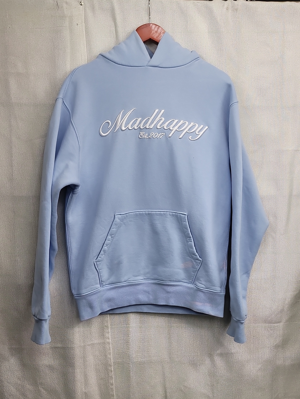 Madhappy Light Blue Embroidered Hoodie Size Small